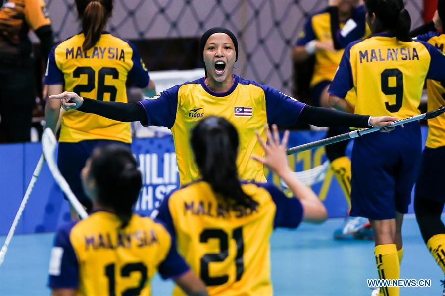 (SP)PHILIPPINES-QUEZON CITY-SEA GAMES-WOMEN'S FLOORBALL-BRONZE MEDAL MATCH