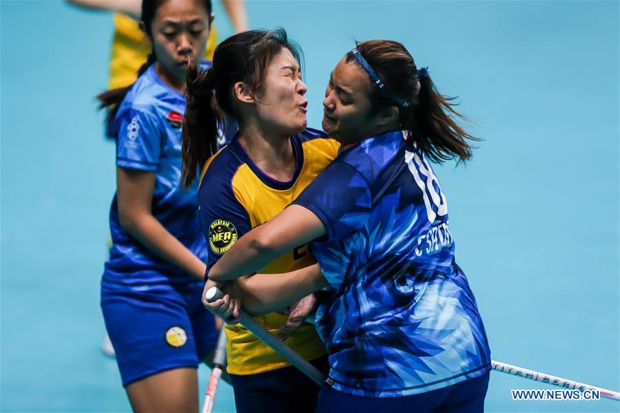 (SP)PHILIPPINES-QUEZON CITY-SEA GAMES-WOMEN'S FLOORBALL-BRONZE MEDAL MATCH