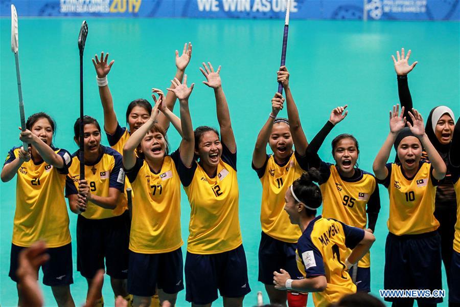 Malaysia wins women's floorball bronze medal at SEA Games Xinhua