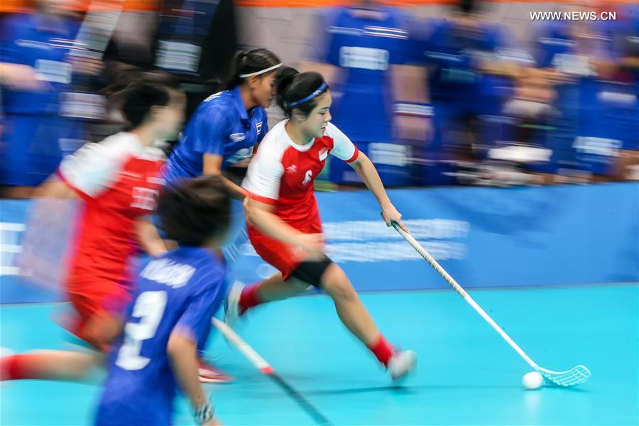 Singapore wins women's floorball final match at SEA Games 2019 Xinhua