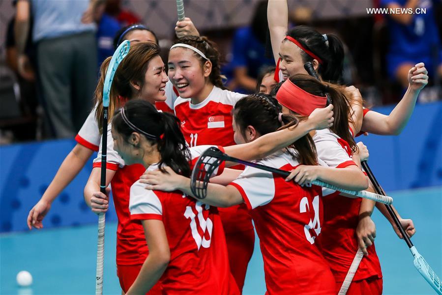 (SP)PHILIPPINES-QUEZON CITY-SEA GAMES-WOMEN'S FLOORBALL-FINAL