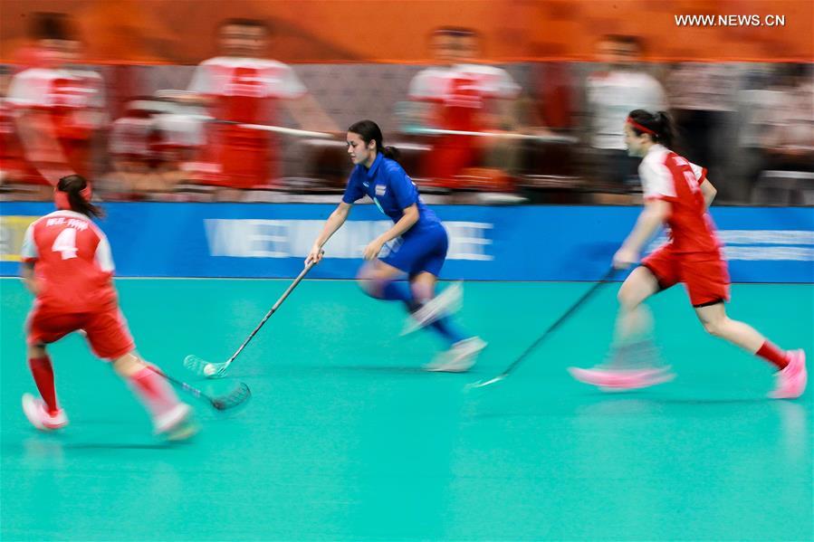 Singapore wins women's floorball final match at SEA Games 2019 Xinhua