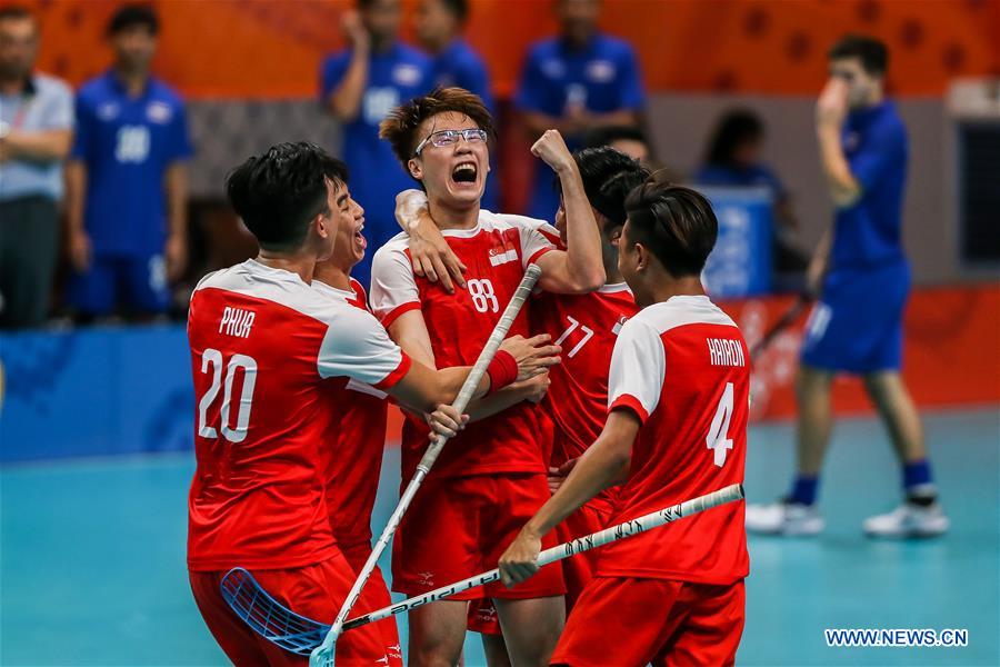 (SP)PHILIPPINES-QUEZON CITY-SEA GAMES-MEN'S FLOORBALL-FINAL