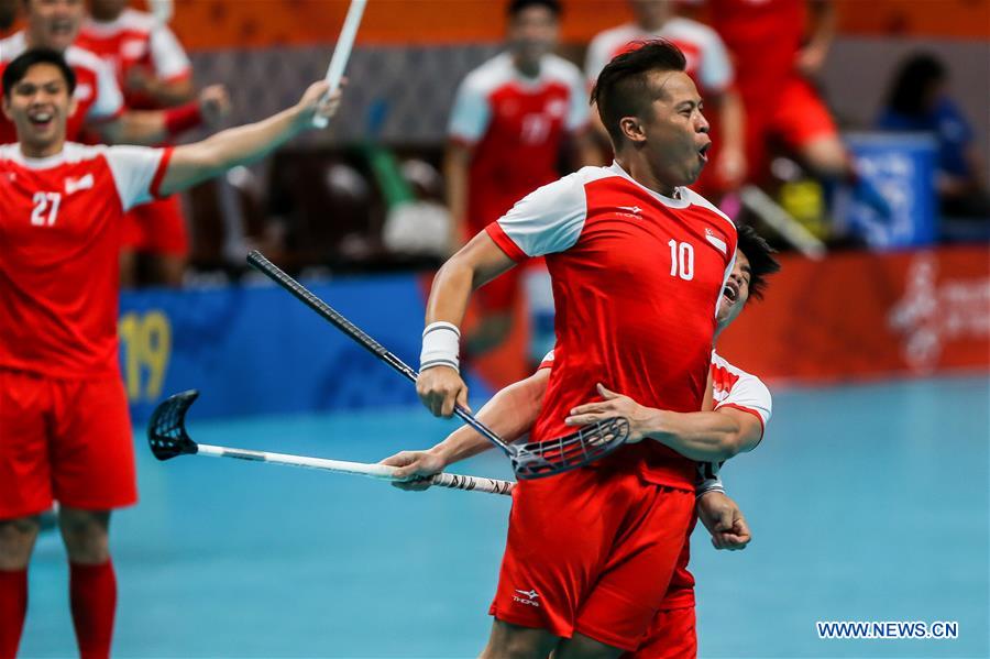 (SP)PHILIPPINES-QUEZON CITY-SEA GAMES-MEN'S FLOORBALL-FINAL