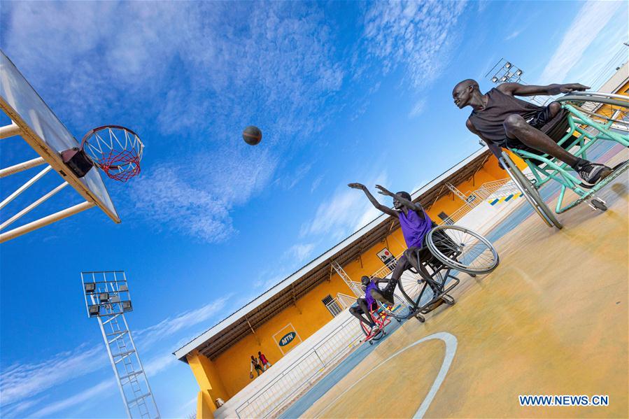 SOUTH SUDAN-JUBA-WHEELCHAIR AMPUTEES-BASKETBALL