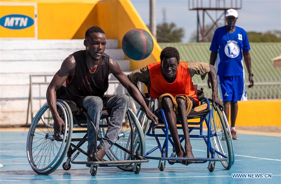 SOUTH SUDAN-JUBA-WHEELCHAIR AMPUTEES-BASKETBALL