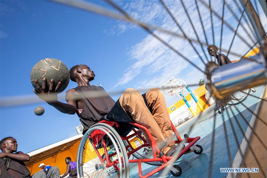 SOUTH SUDAN-JUBA-WHEELCHAIR AMPUTEES-BASKETBALL