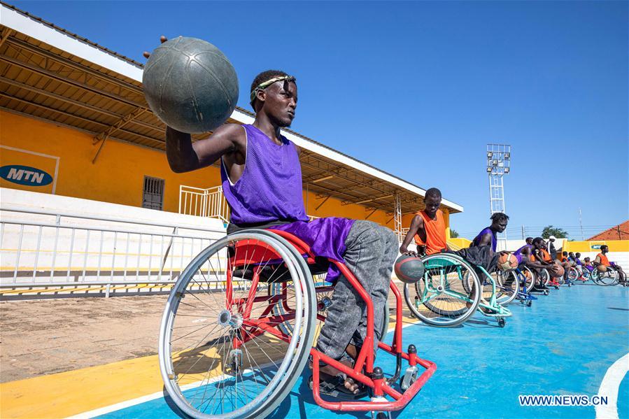 SOUTH SUDAN-JUBA-WHEELCHAIR AMPUTEES-BASKETBALL