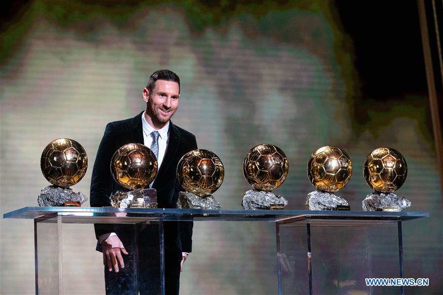 Messi makes record of winning sixth Ballon d'Or Xinhua English.news.cn