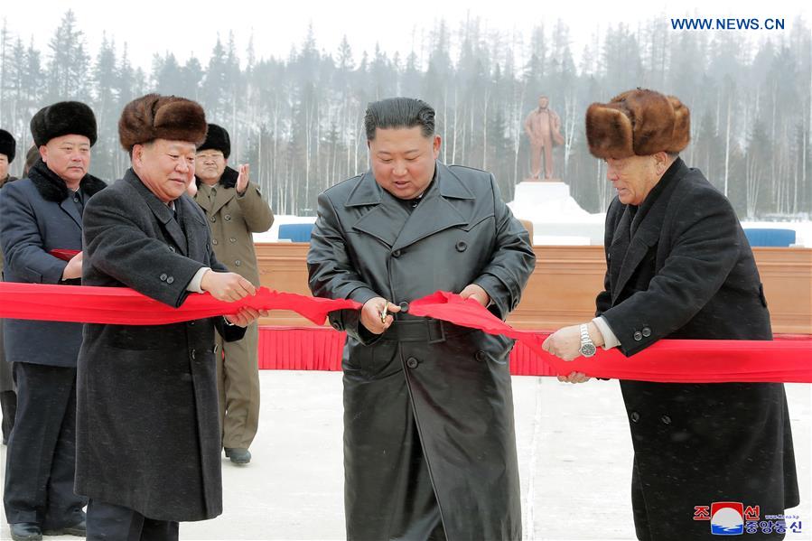 DPRK-SAMJIYON-CONSTRUCTION-KIM JONG UN