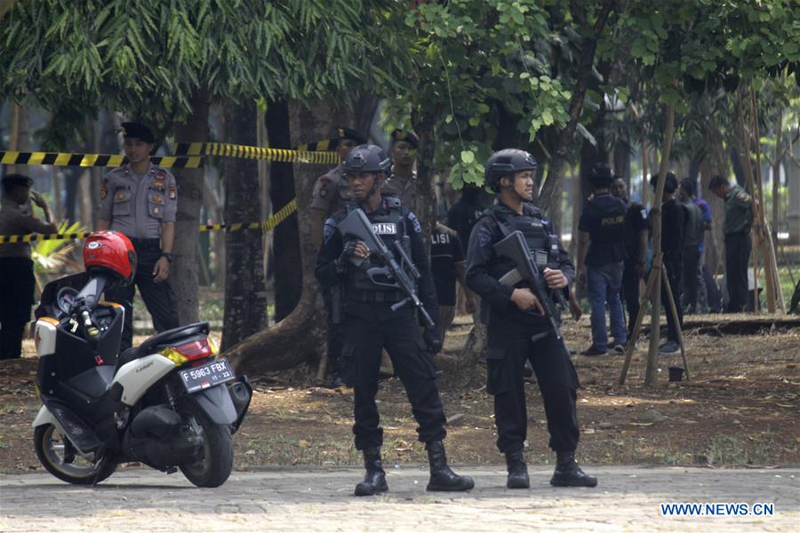 INDONESIA-JAKARTA-SMOKE GRENADE-EXPLOSION