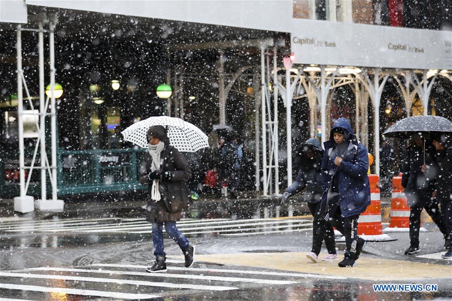 U.S.-NEW YORK-SNOW