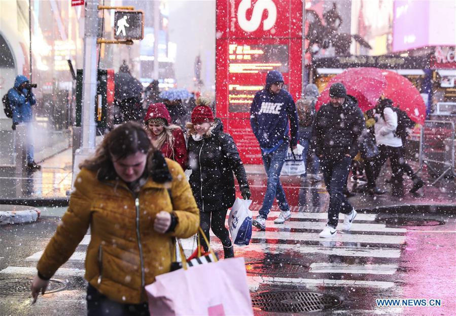 U.S.-NEW YORK-SNOW