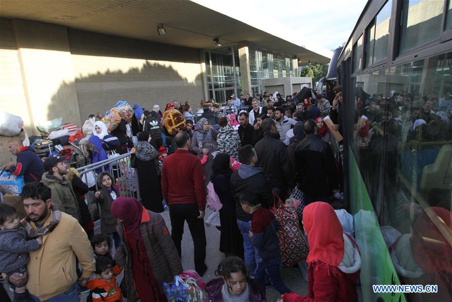 LEBANON-TRIPOLI-SYRIAN REFUGEES-HOMEBOUND TRIP