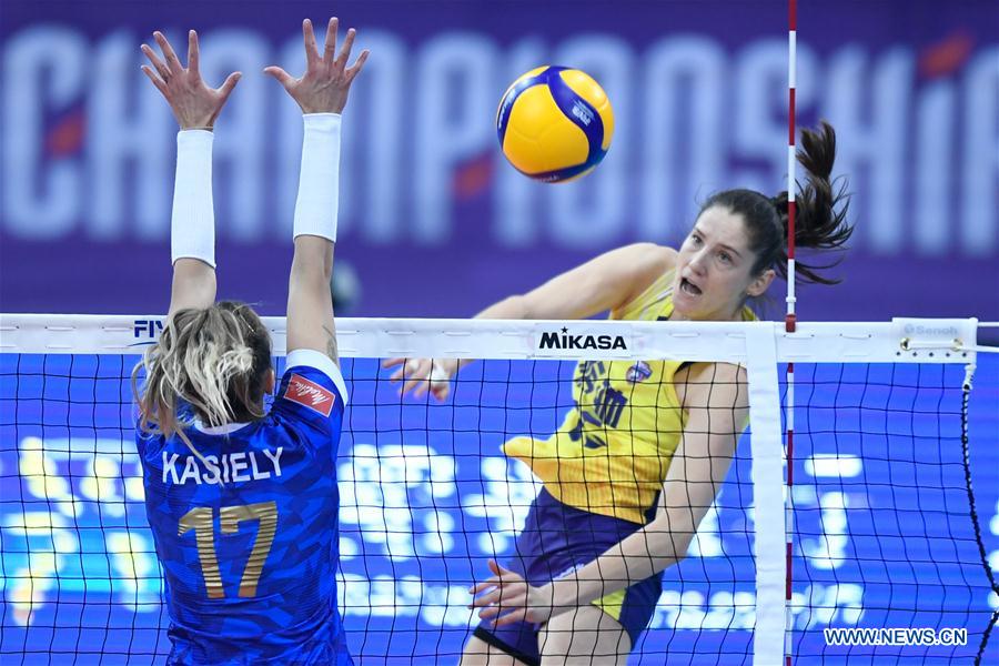 (SP)CHINA-SHAOXING-VOLLEYBALL-WOMEN'S CLUB WORLD CHAMPIONSHIP 