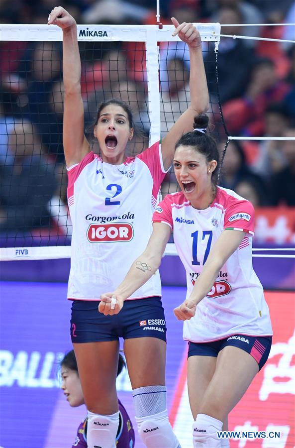 (SP)CHINA-SHAOXING-VOLLEYBALL-WOMEN'S CLUB WORLD CHAMPIONSHIP