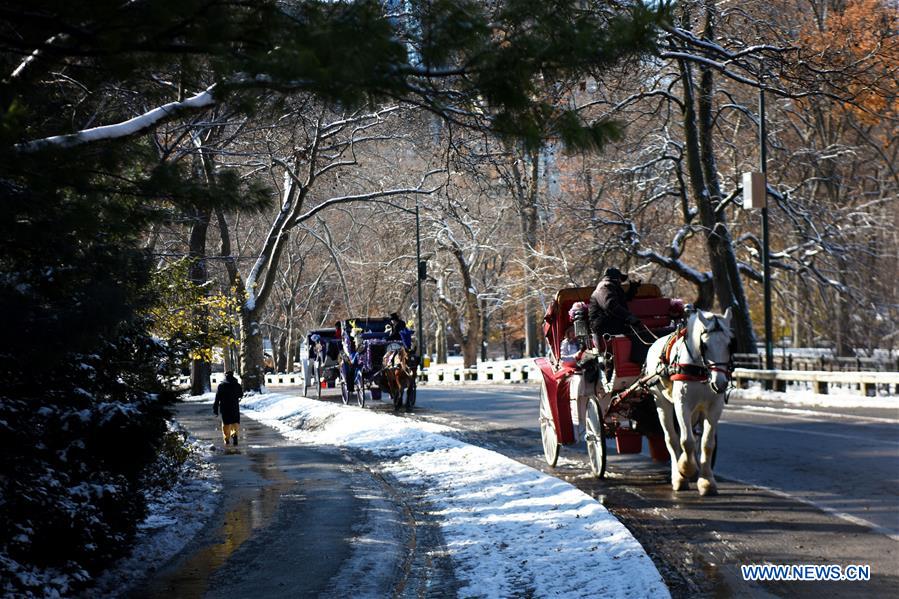 U.S.-NEW YORK-CENTRAL PARK-SNOW