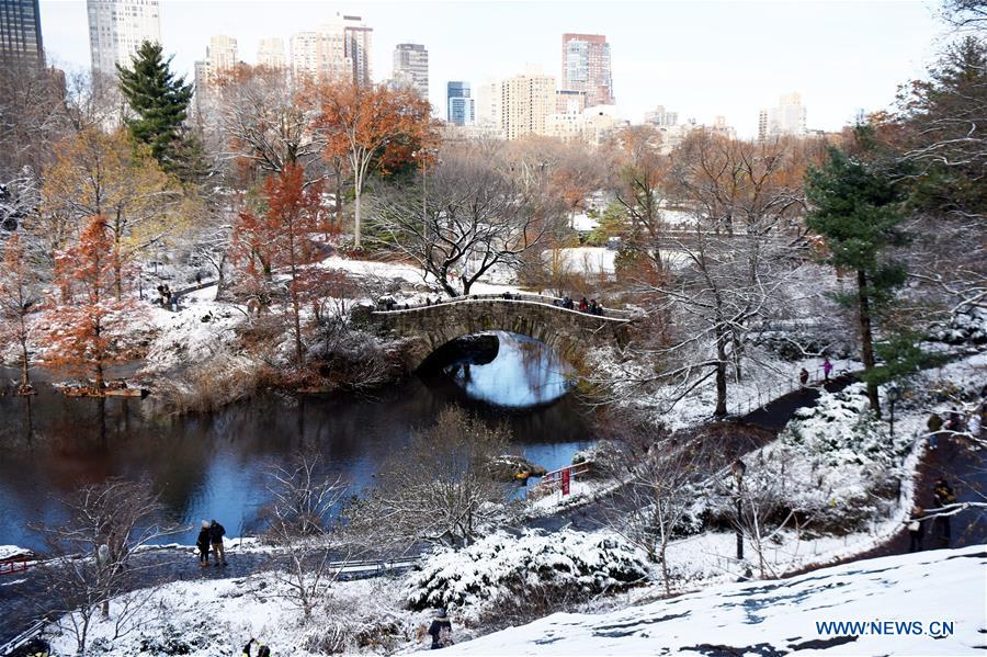 U.S.-NEW YORK-CENTRAL PARK-SNOW