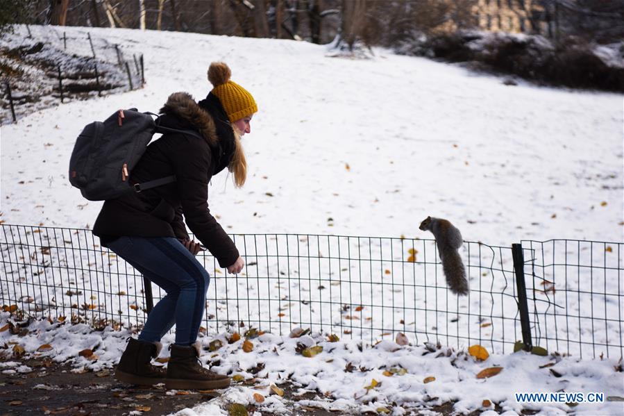 U.S.-NEW YORK-CENTRAL PARK-SNOW
