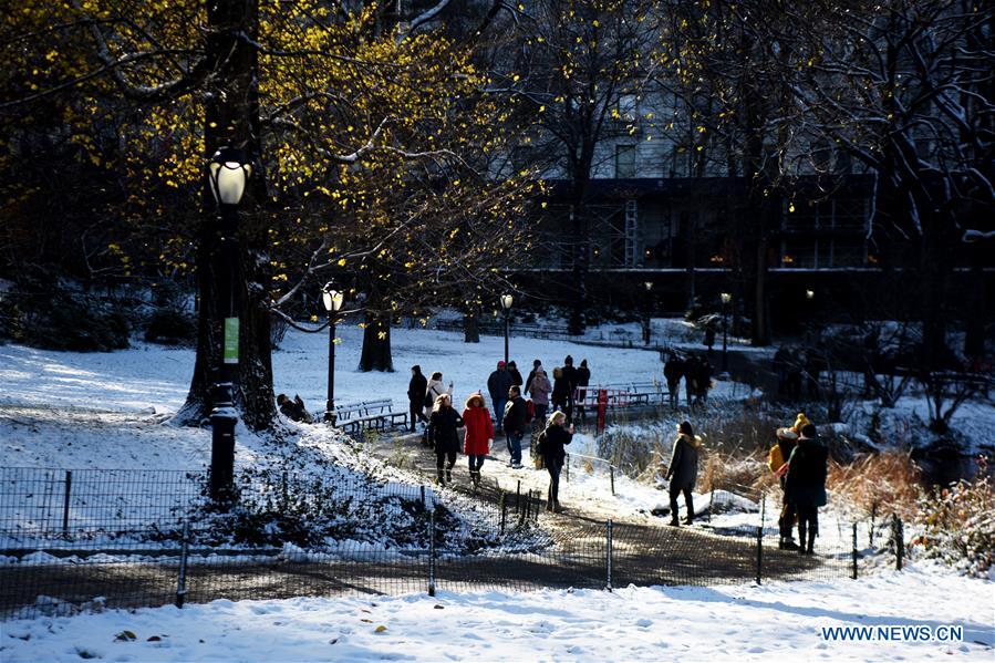 U.S.-NEW YORK-CENTRAL PARK-SNOW