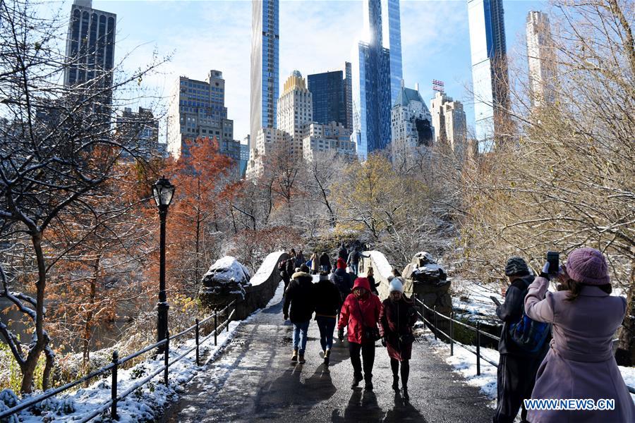 U.S.-NEW YORK-CENTRAL PARK-SNOW