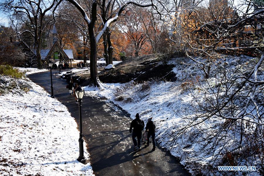 U.S.-NEW YORK-CENTRAL PARK-SNOW