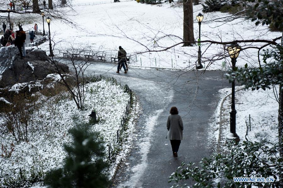U.S.-NEW YORK-CENTRAL PARK-SNOW