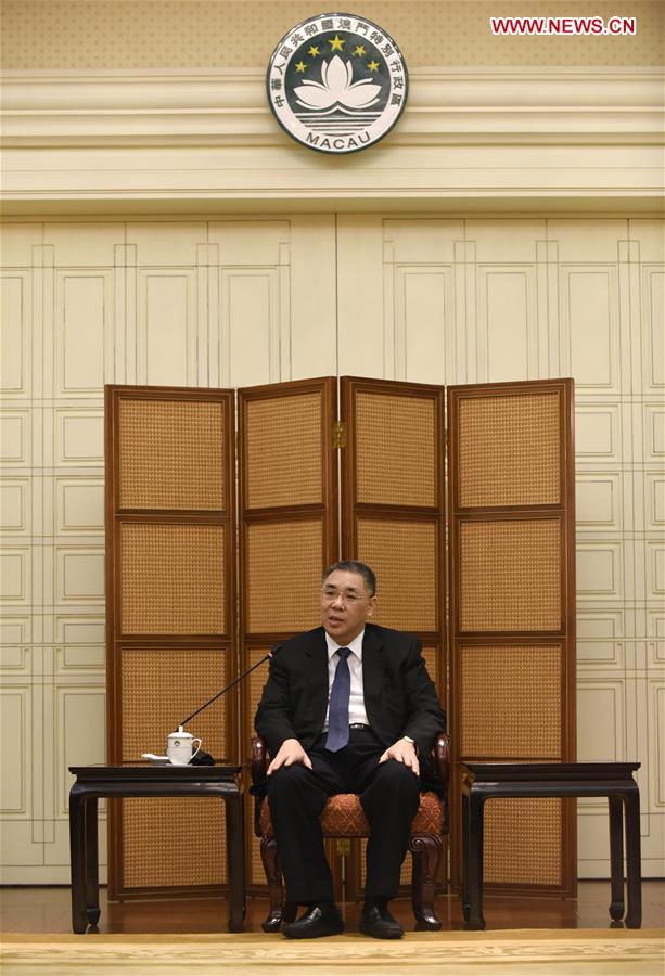 CHINA-MACAO-CHUI SAI ON-INTERVIEW (CN)