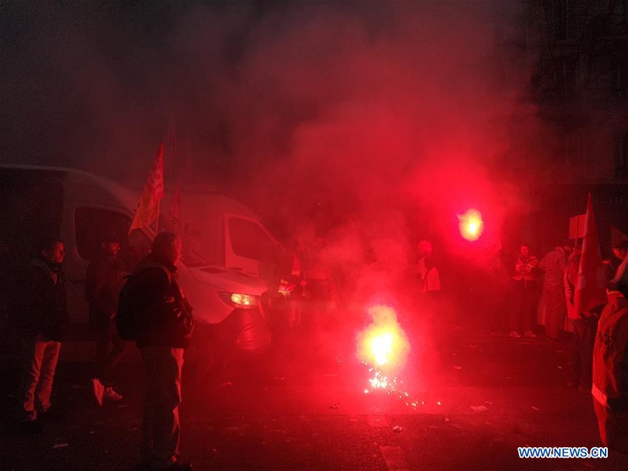 FRANCE-PARIS-NATIONWIDE STRIKE-PENSION REFORM