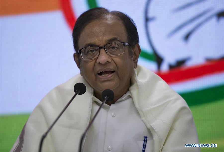 INDIA-NEW DELHI-EX-FINANCE MINISTER-PRESS CONFERENCE