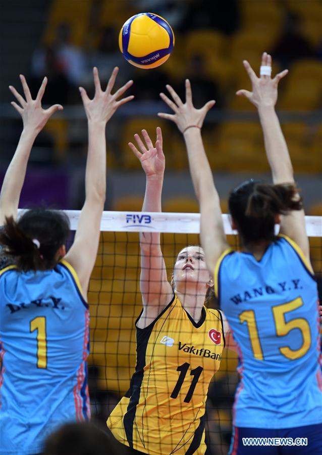 (SP)CHINA-SHAOXING-VOLLEYBALL-WOMEN'S CLUB WORLD CHAMPIONSHIP (CN)