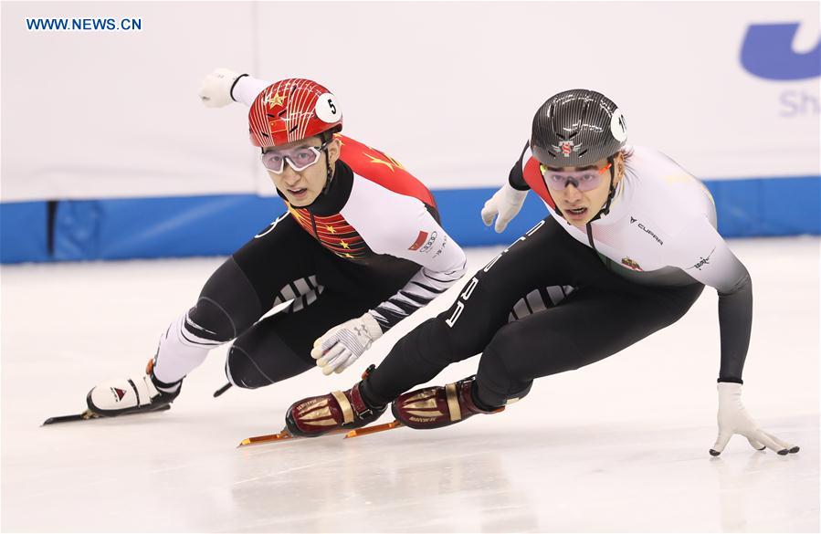 (SP)CHINA-SHANGHAI-SKATING-ISU WORLD CUP SHORT TRACK