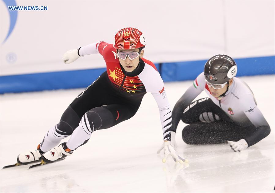(SP)CHINA-SHANGHAI-SKATING-ISU WORLD CUP SHORT TRACK