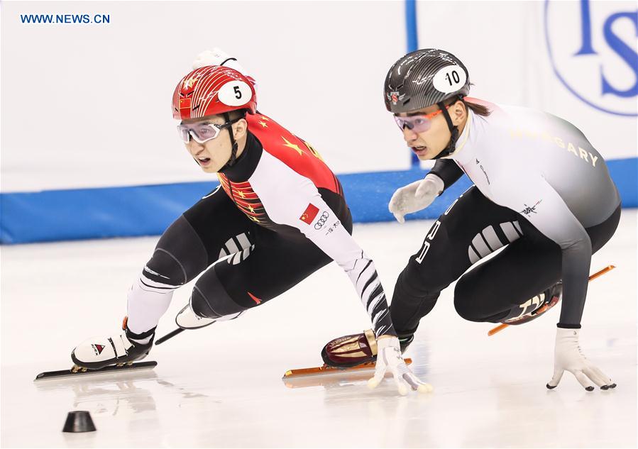 (SP)CHINA-SHANGHAI-SKATING-ISU WORLD CUP SHORT TRACK