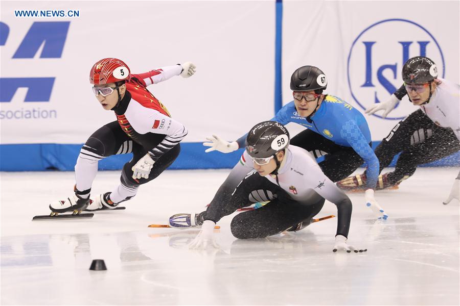 (SP)CHINA-SHANGHAI-SKATING-ISU WORLD CUP SHORT TRACK