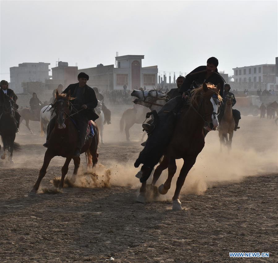 AFGHANISTAN-BALKH-TRADITIONAL GAME-BUZKASHI
