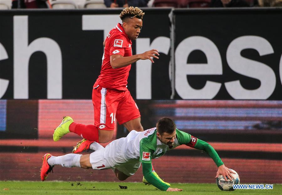(SP)GERMANY-AUGSBURG-SOCCER-BUNDESLIGA-AUGSBURG VS MAINZ
