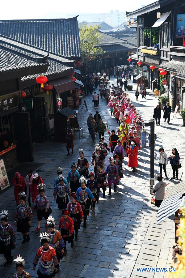 CHINA-GUIZHOU-DANZHAI-MIAO ETHNIC GROUP-JIYOU FESTIVAL-CELEBRATION (CN)