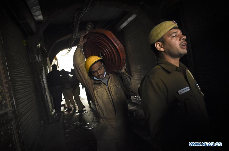 (SPOT NEWS)INDIA-DELHI-FIRE