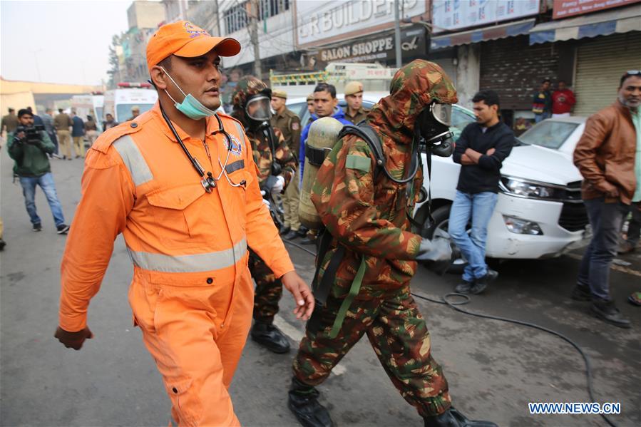 INDIA-NEW DELHI-FIRE INCIDENT