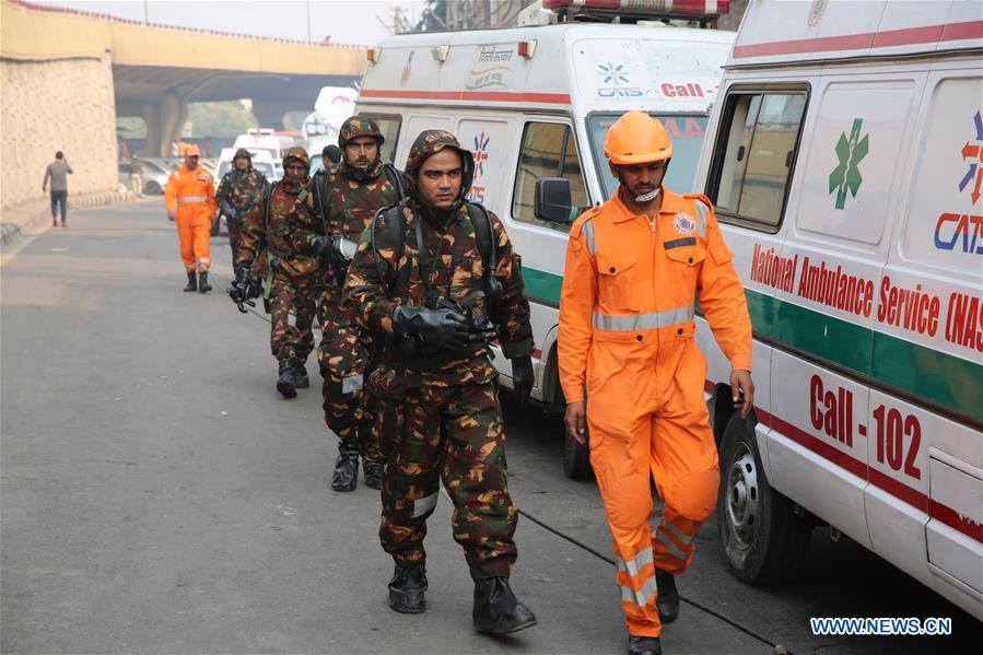 INDIA-NEW DELHI-FIRE INCIDENT