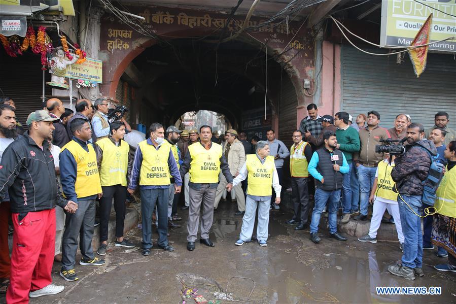 INDIA-NEW DELHI-FIRE INCIDENT