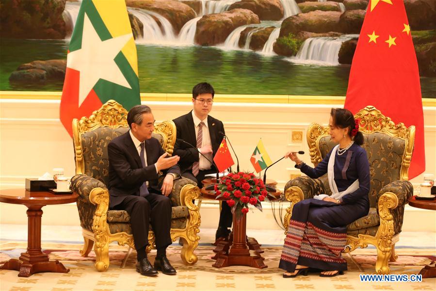 MYANMAR-NAY PYI TAW-CHINESE FM-MEETING