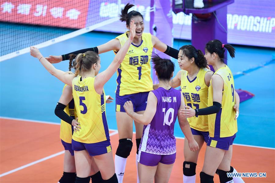 (SP)CHINA-SHAOXING-VOLLEYBALL-WOMEN'S CLUB WORLD CHAMPIONSHIP (CN)