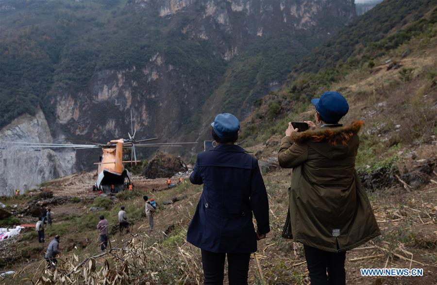 CHINA-SICHUAN-ROAD CONSTRUCTION-MI-26 HELICOPTER (CN)
