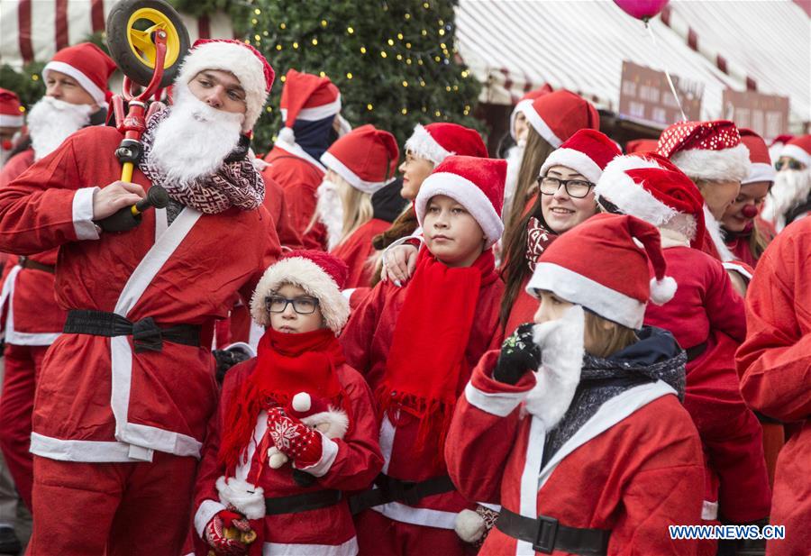 LATVIA-RIGA-SANTA'S FUN RUN