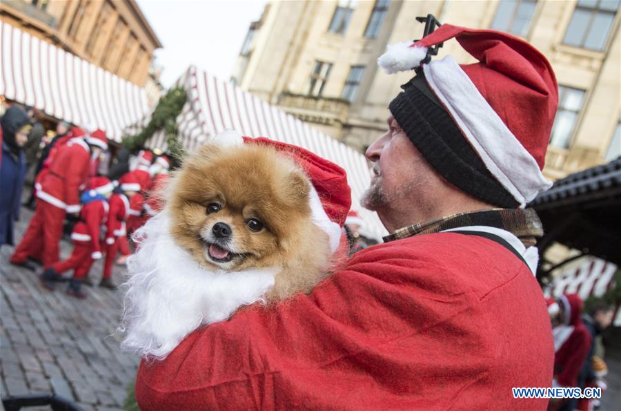 LATVIA-RIGA-SANTA'S FUN RUN