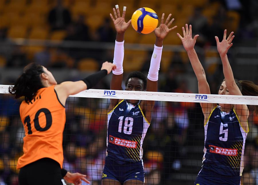 (SP)CHINA-SHAOXING-VOLLEYBALL-WOMEN'S CLUB WORLD CHAMPIONSHIP (CN)