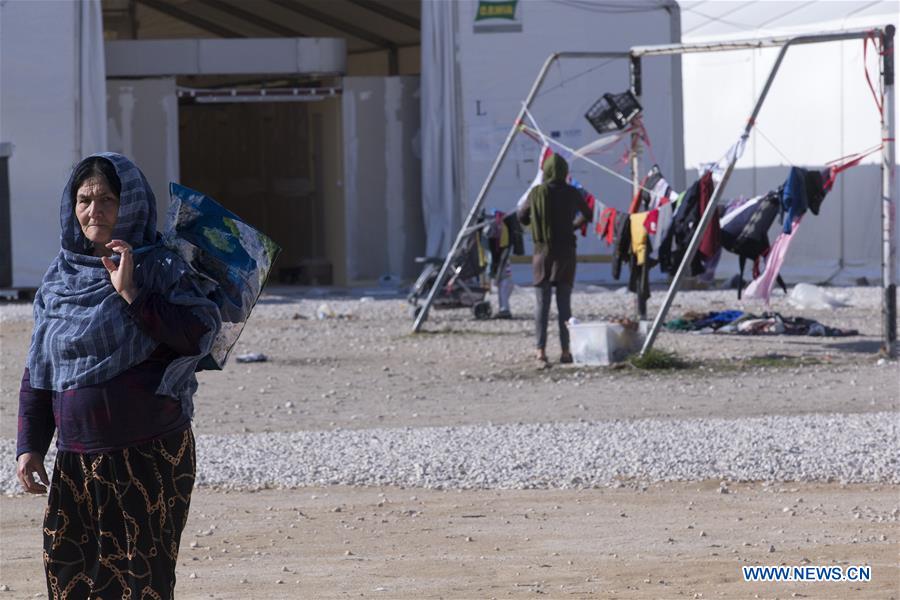 GREECE-CORINTH-REFUGEE-TRANSIT CAMP