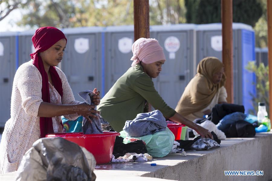 GREECE-CORINTH-REFUGEE-TRANSIT CAMP  